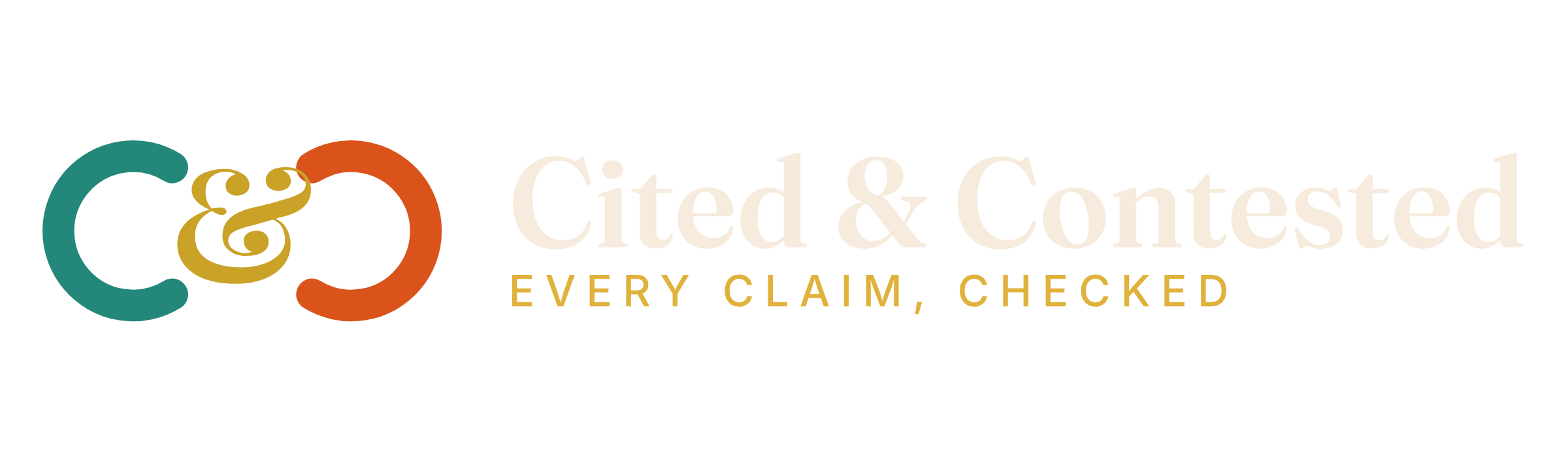 Cited and Contested. Every claim, checked before it reaches you.